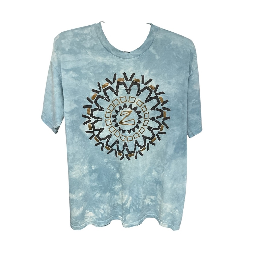 DAGOLI Sky Blue Tie-Dye Graphic Tee